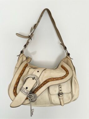 DIOR 2007 Gaucho Double Saddle Leather Shoulder Bag John Galliano Era